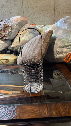 Wire Candle Holder Lantern with Handle