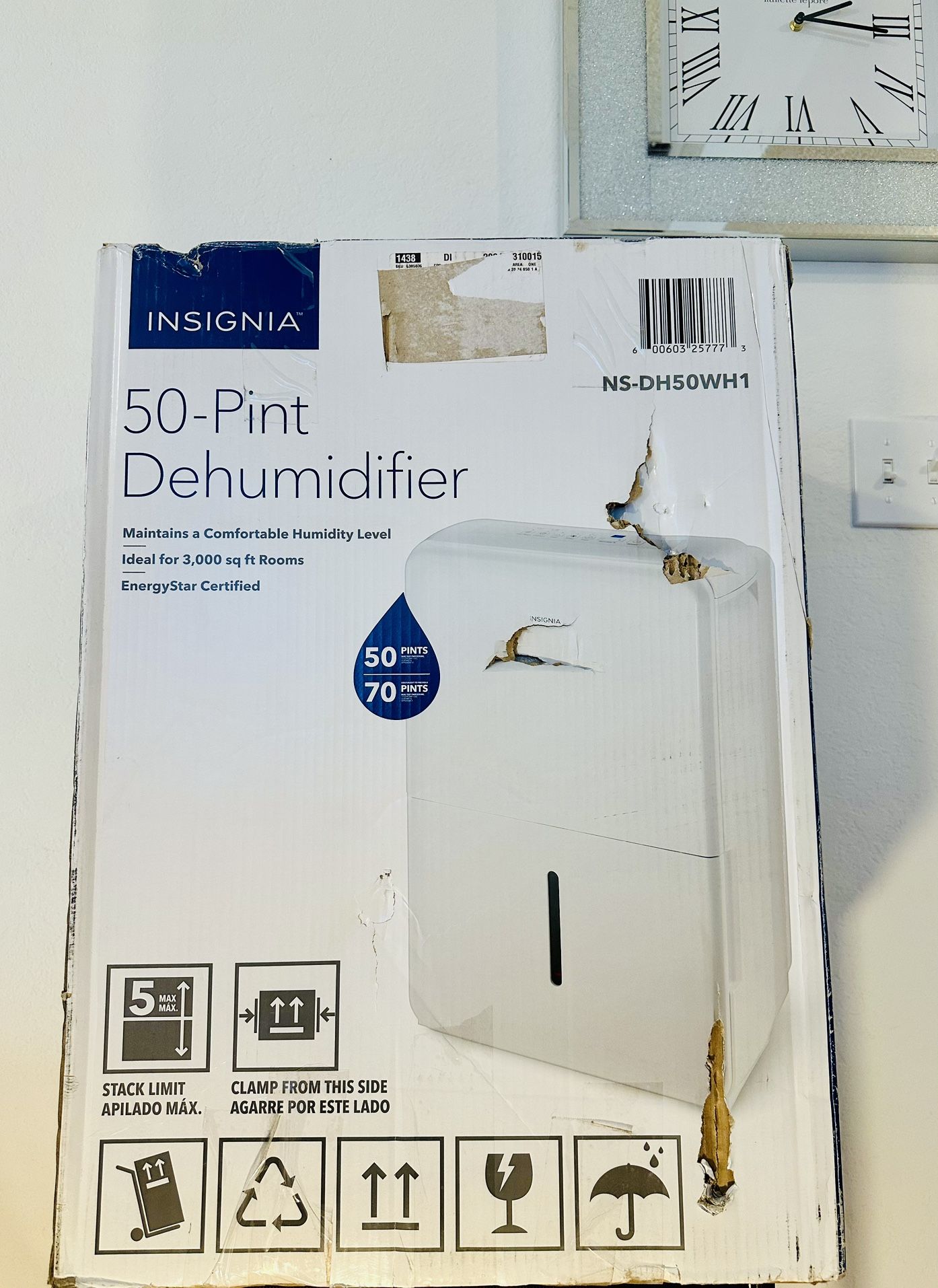 50-Pint Dehumidifier with ENERGY STAR Certification 