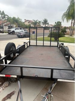 Utility Trailer  yb 2020 by Carson 12 X6.5x1 NEW Registration in my name and NEW LED Lights with 4 x 6.5 ramp
