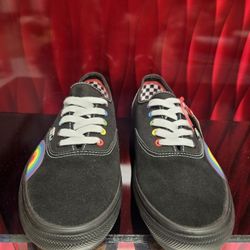 Vans Skate Authentic “Pride Black/Multi” – Size 12 Men / 13.5 Women