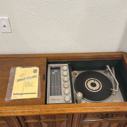 MCM 1960’s cabinet with built in record player and radio