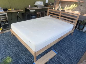 Free ikea queen size bed and frame, no bed bugs or odors