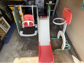 Child Playset - Slide, Swing, Hoop