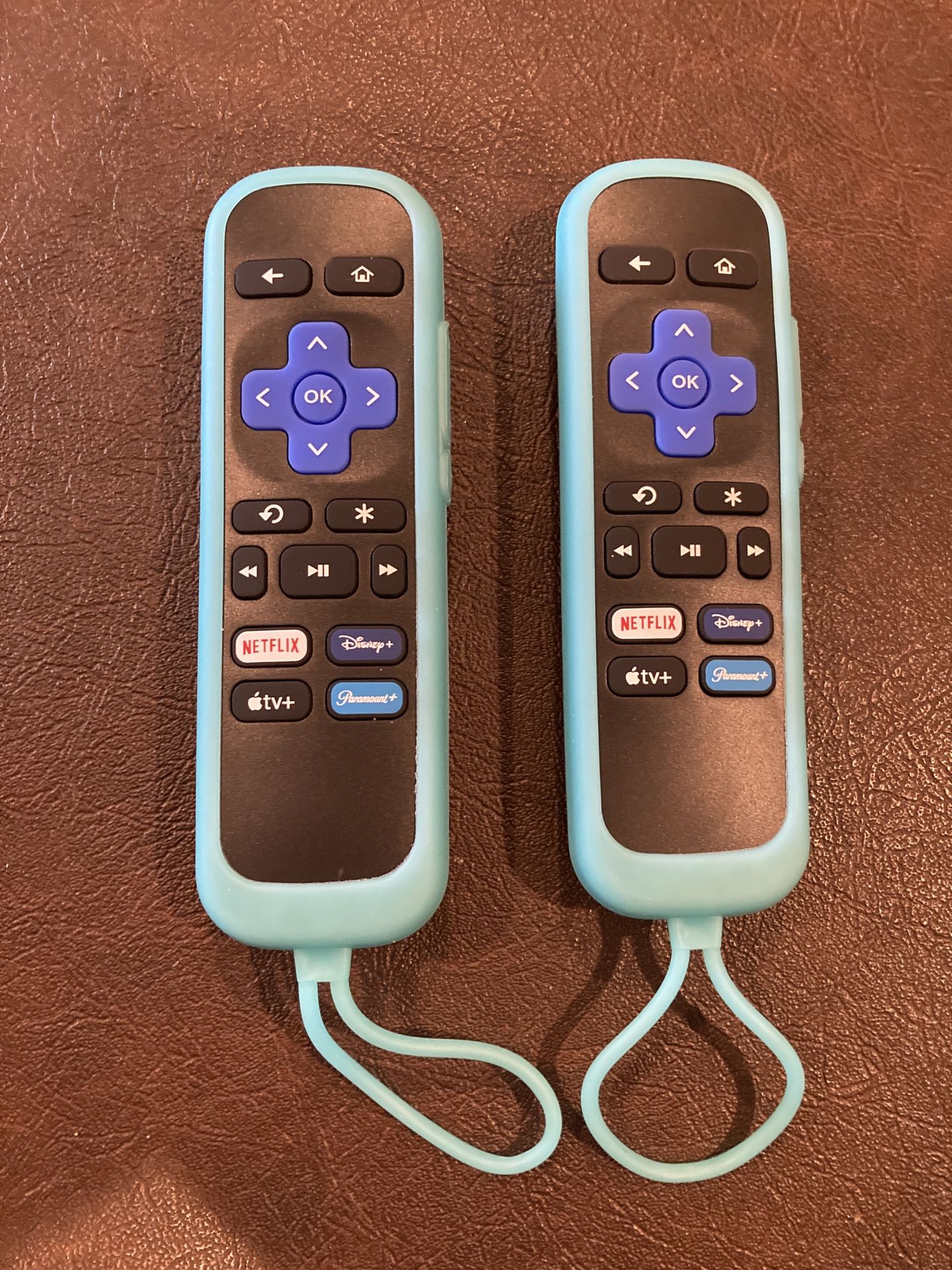 2 Pack -Universal Remote Controls And Covers For Roku Streaming Sticks or Boxes