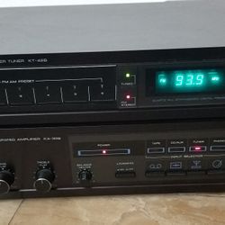 1980s KENWOOD Japan-Made KA-32B Integrated Amp 35wpc KT-42B Tuner MINT

