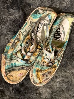 Vans Low-Top Canvas Sneakers Tie-Dye Print 3.5