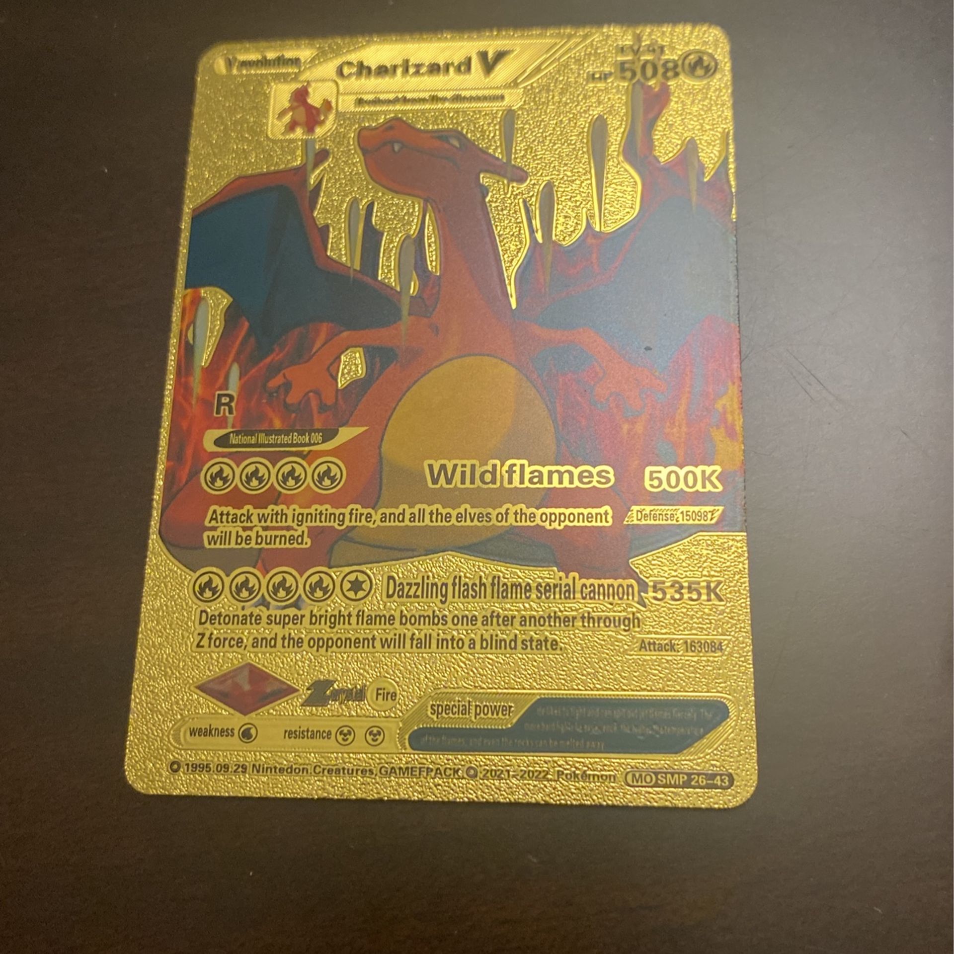 Charizard V hp 508 Wild Flame