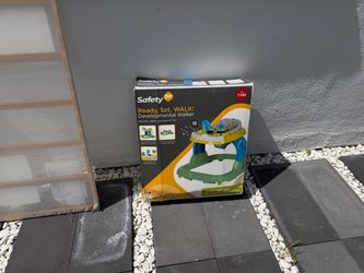 Baby crib - IKEA and developmental walker