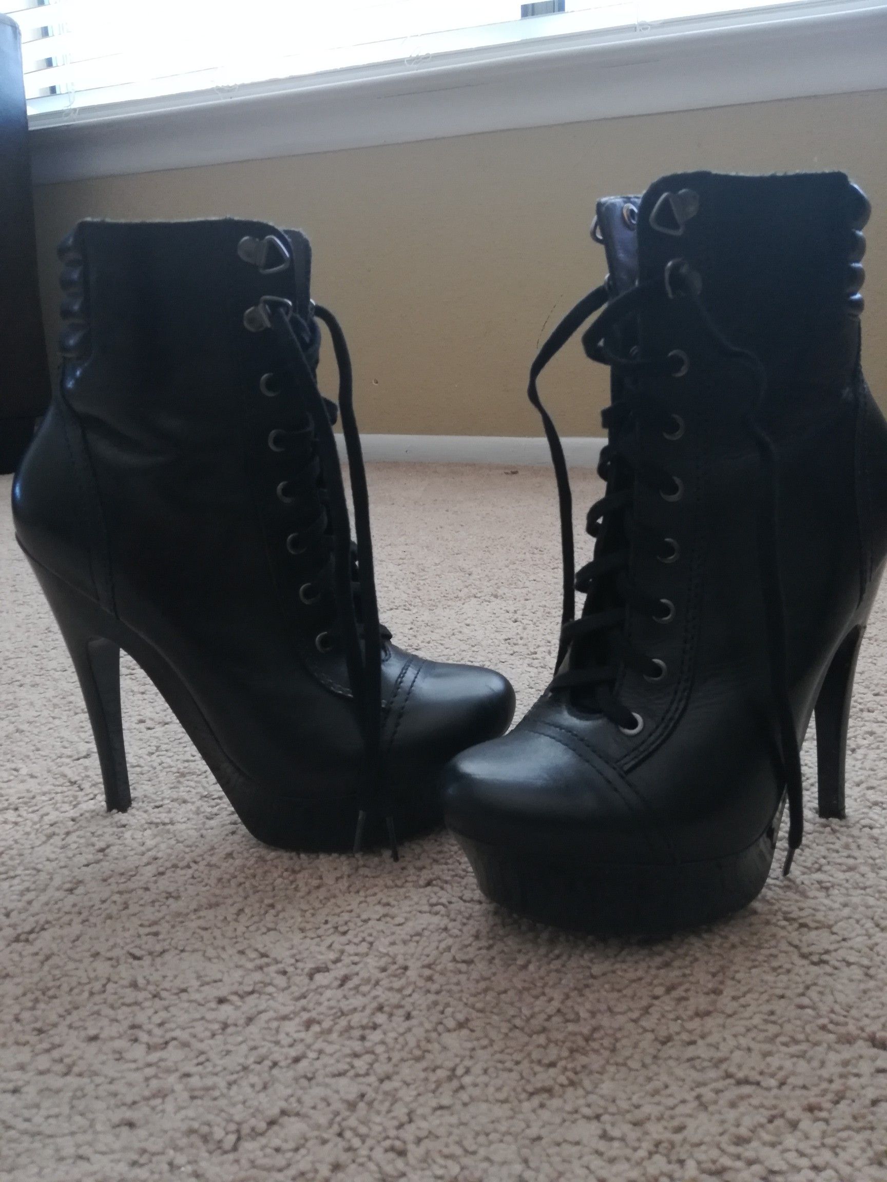 Black High Booties Available