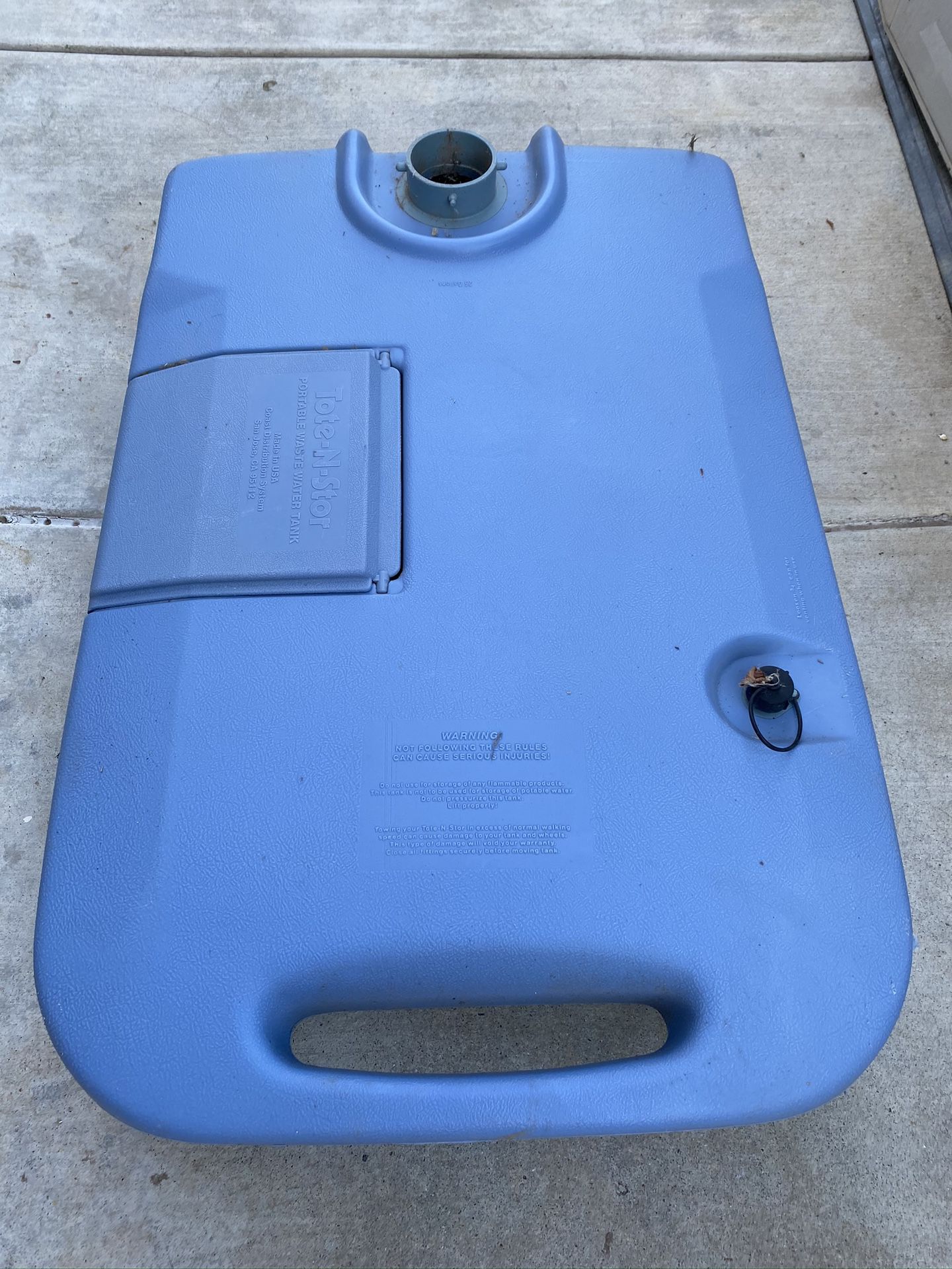 TOTE-N-STOR PORTABLE RV WASTEWATER TANK