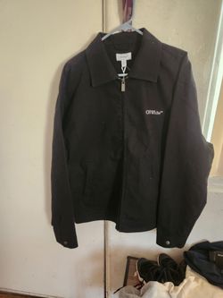 Off-White c\o Virgil Abloh Black Canvas Zip-Up Jacket