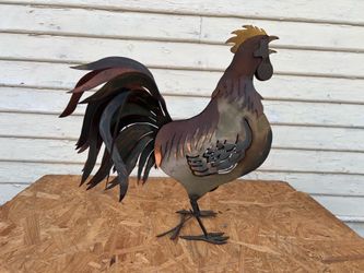 Hand Made Metal Fabricated Rooster