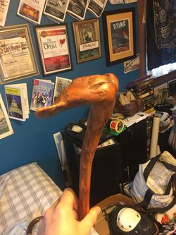 Hand carved antique cane