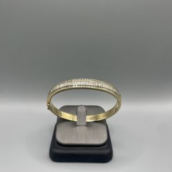 14kt Gold Diamond Bangle 
