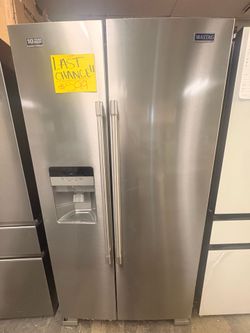 Maytag side by side 24.5cu ft refrigerator