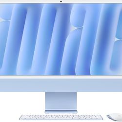 iMac M4 Chip 10-Core CPU/GPU 16GB RAM 256GB SSD 24" Blue