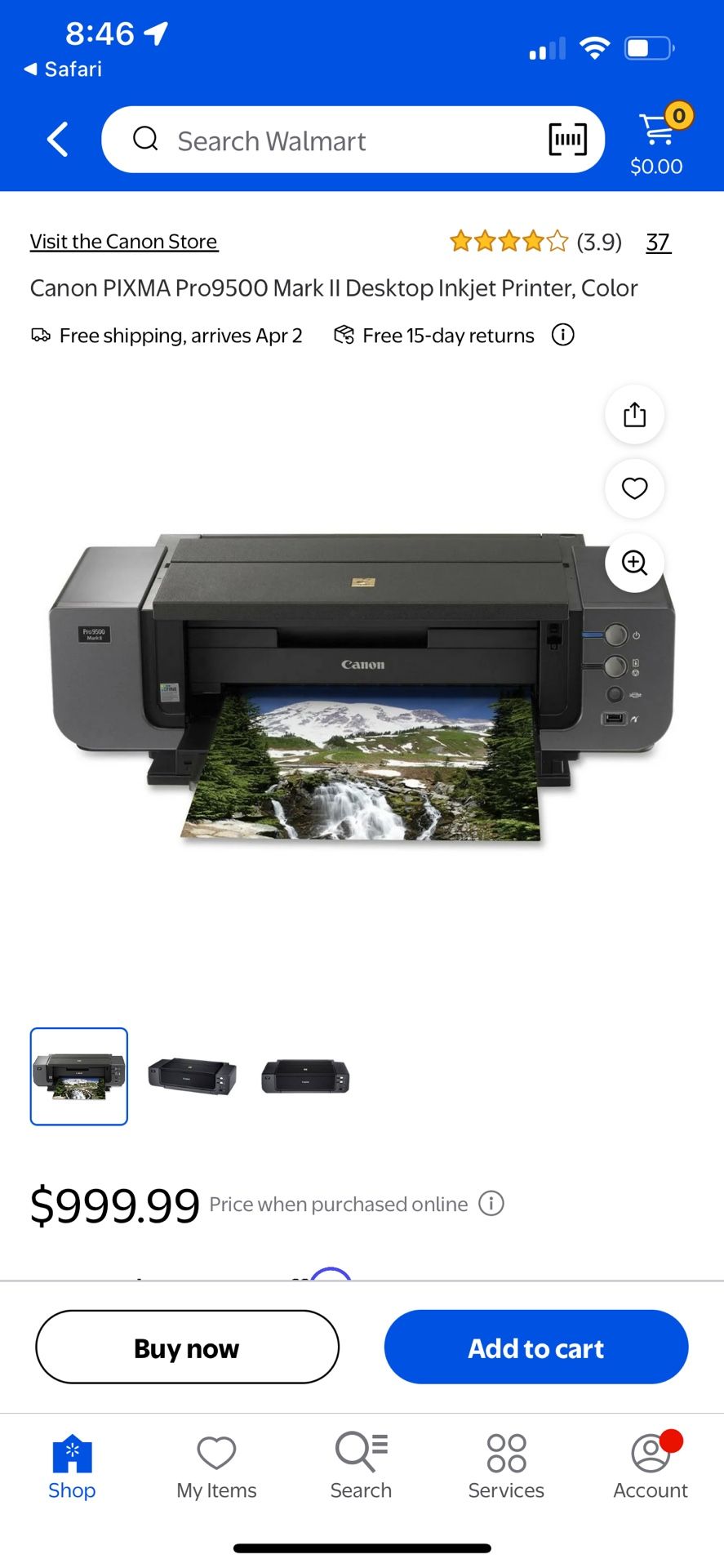Canon Pixma Pro9500 Printer