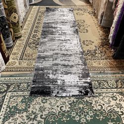 3x10 Area Rugs Carpet Rugs Runner Hallway Colors Gray Black
