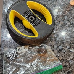 Doona Baby Kids Stroller One Rear Wheel Tire Replacement Part Black /yellow