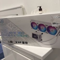 ASUS ROG RYUJIN III 360 ARGB EXTREME White Edition all-in-one AIO CPU liquid cooler, AMD Ryzen 9000 & Intel® Core™ Ultra Ready, Asetek Gen8 V2 pump;hi