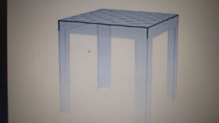 Baxton Studio Parq Clear Acrylic Modern End Table