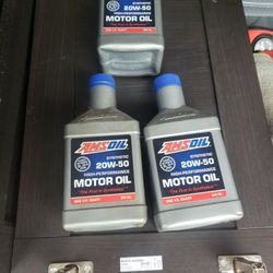 Amsoil 20w50 Synthetic Motor Oil Only 3 Gts