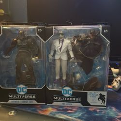 McFarlane toys Batman, and Joker