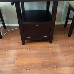 Dining  Kitchen Room Table Counter Height Espresso Color