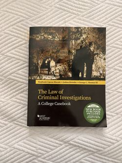 The Law Of Criminal Investigations