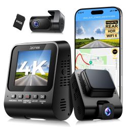 📸 BRAND NEW 4K Dual Dash Cam (Front + Rear) with Wi-Fi & GPS – Jzones V620