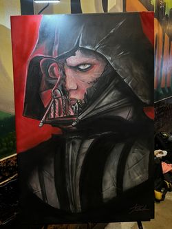 Darth Vader painting on canvas
