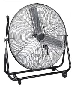 "30-Inch Floor Fan with Roll Booster - Industrial-Grade Airflow, 360 Degree Adjustable Tilt, and Portable Design for Rapid Cooling and Flexible Air Ci