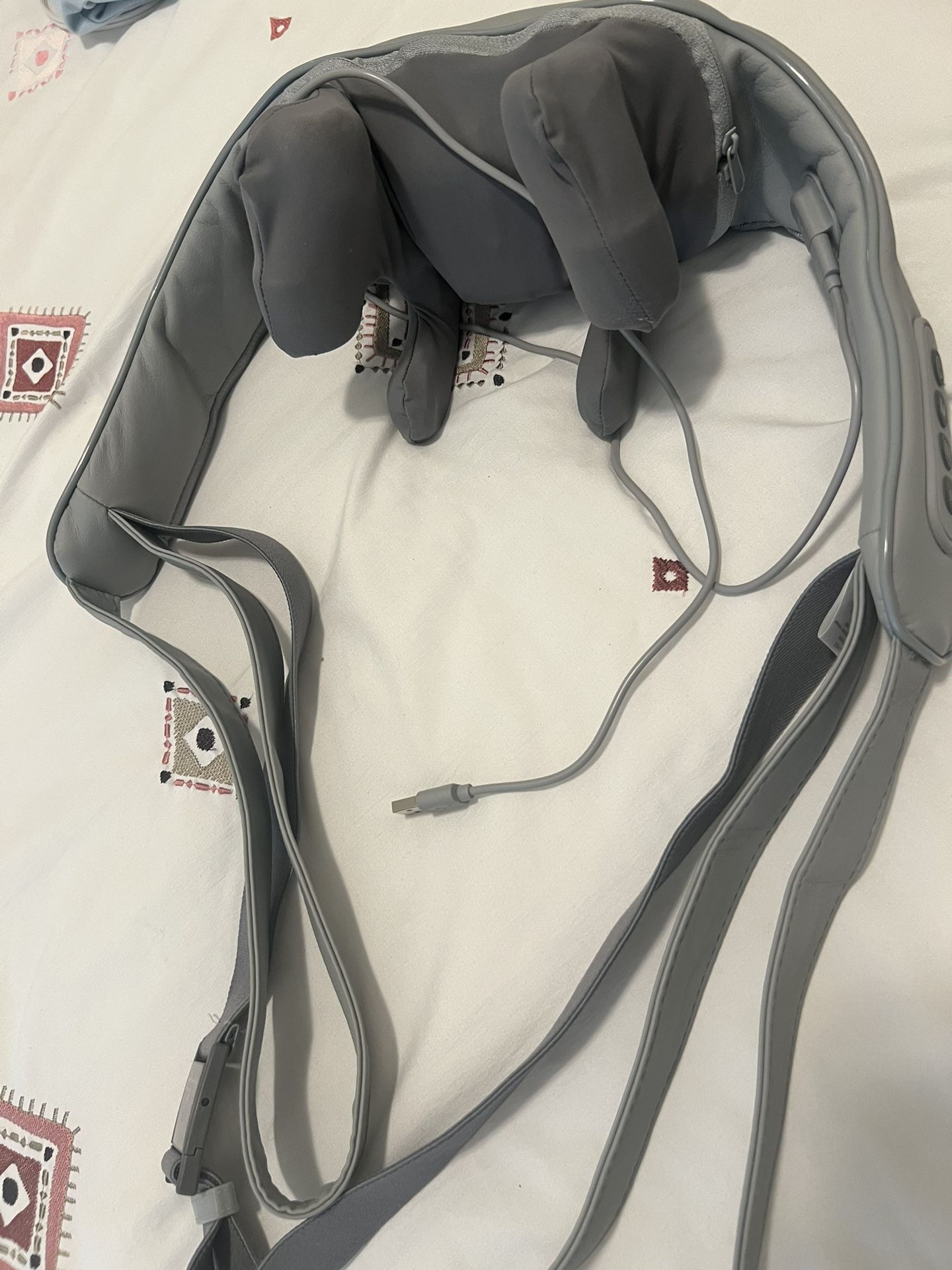 Neck And Shoulder Massager With Heat Rechargeable Battery