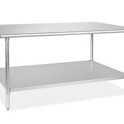 Three Stainless Steel Prepping Table