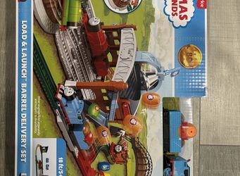 NEW Fisher-Price Thomas & Friends Motorized Load & Launch Barrel Delivery Set - $45