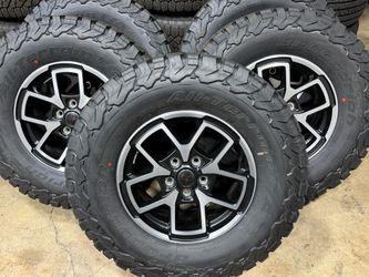 FREE DELIVERY 2026 Jeep Wrangler Rubicon Wheels Rims Gladiator BFGoodrich LT285/70R17 SENSORS