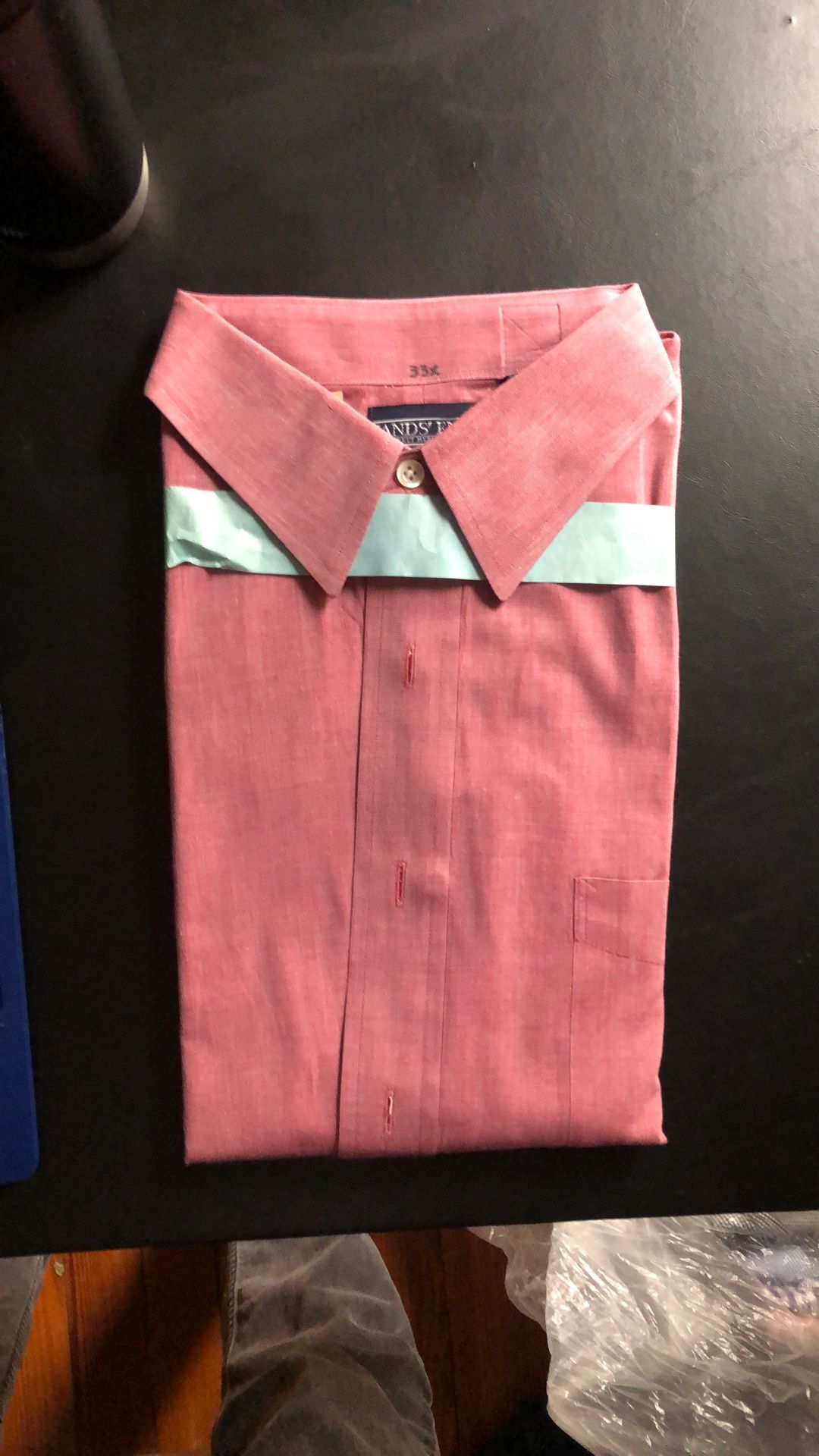 New! Land’s End Muted Pink Men’s dress shirt.