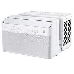 AC - Midea 8,000 BTU U-Shaped Smartphone Window Air Conditioner Cools up to 350 sq. ft.