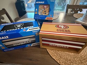 Kobalt NFL Mini Toolbox – 49ers & Raiders