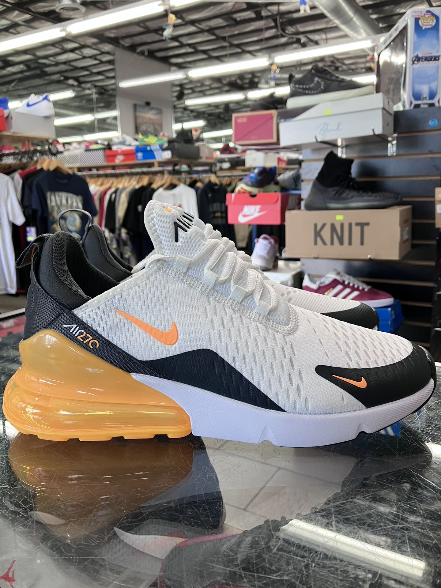 Nike Air Max 270 Summit White Anthracite White Laser Orange