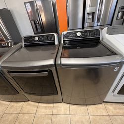 LG TOP LOAD WASHER AND DRYER