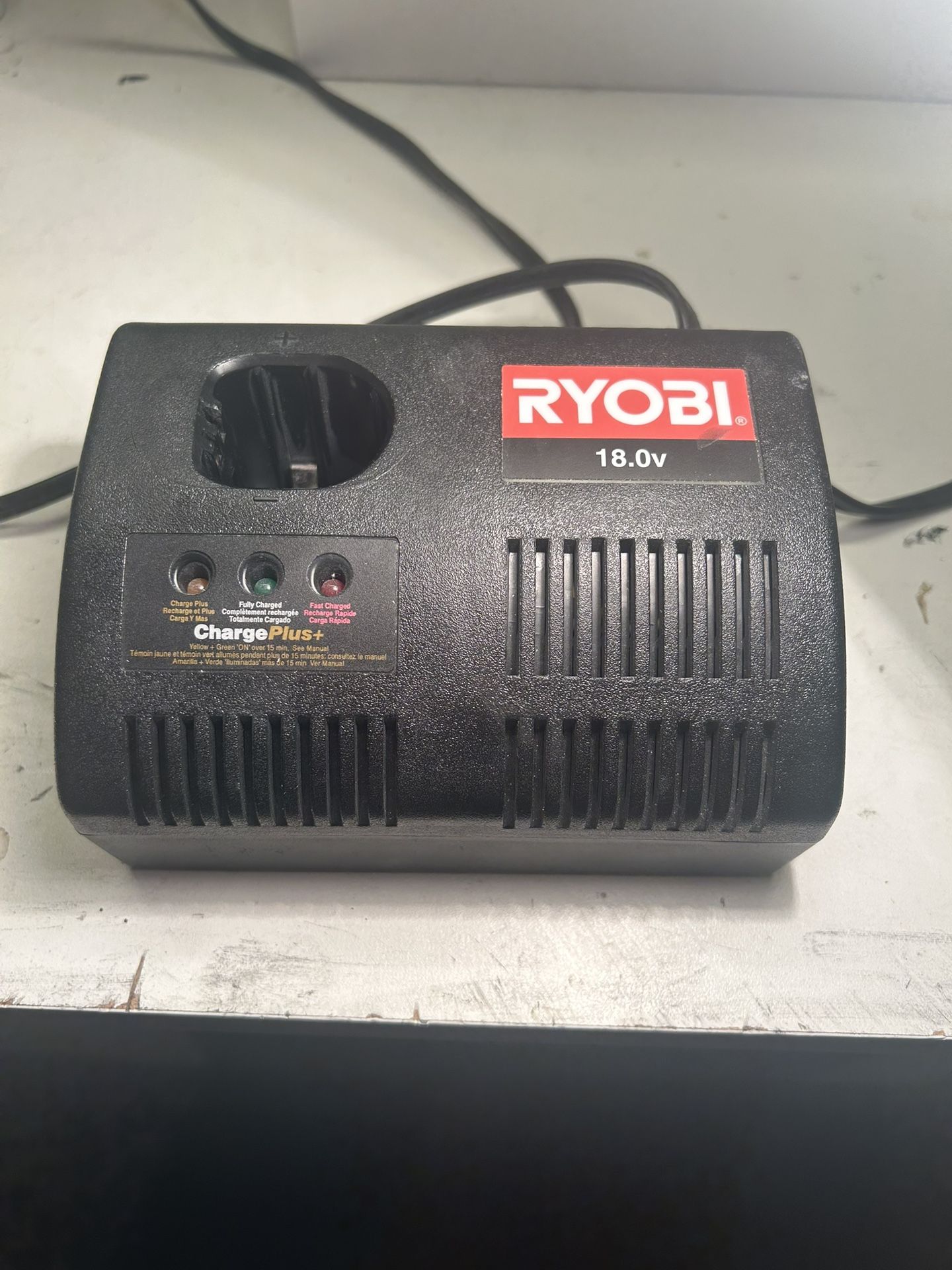 Ryobi 18V DC Charge Plus+ Model P110 Battery Charger Only TESTED