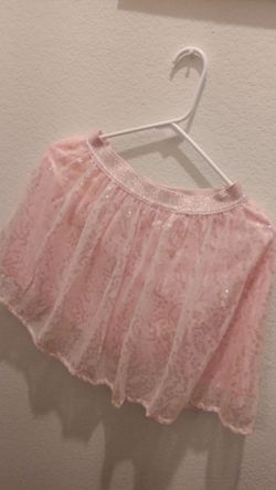 Girl glittery skirt