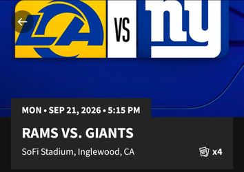 RAMS vs GIANTS
