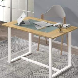 Zinus Alto Rectangular Dining, Office Desk, Computer Table, Quick Snap Bolt & Nut Free Easy Assembly, Award Winning Design, Farmhouse
