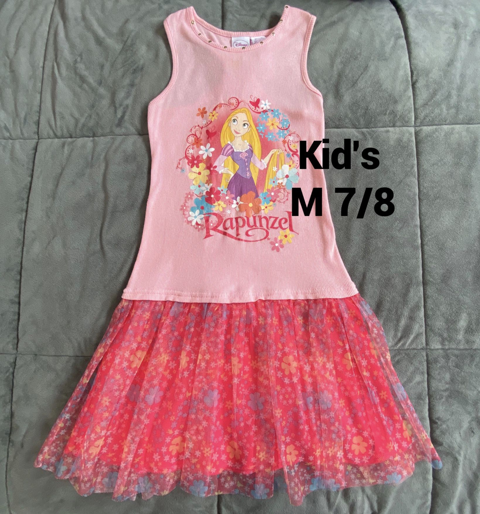 Disney Rapunzel Dress Kid’s M 7/8