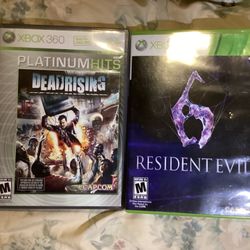 Resident Evil 6 and Dead Rising For Xbox 360