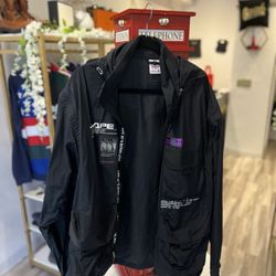 Black BAPE Windbreaker Jacket!