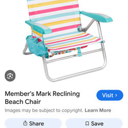 Member's Mark Reclining Visit > Beach Chair