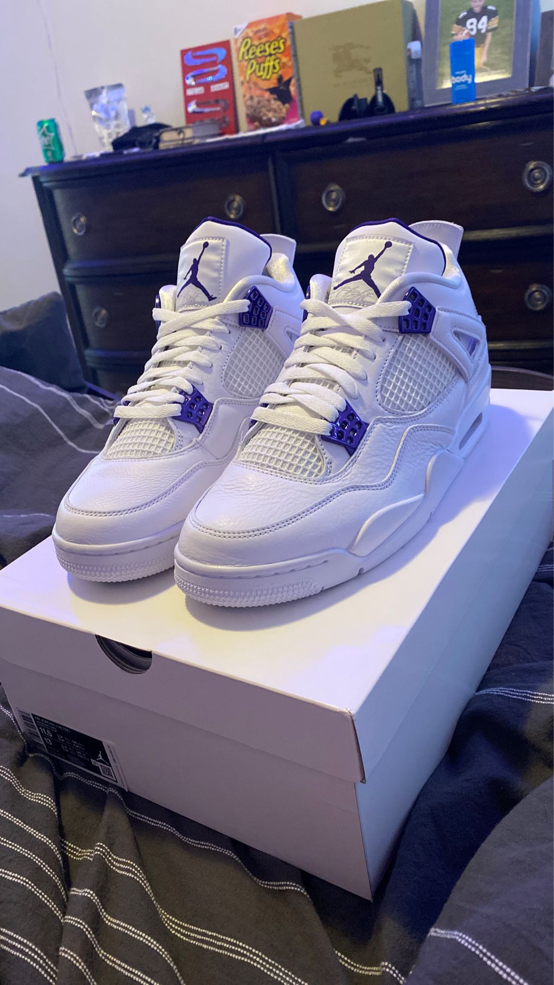 Jordan 4 Purple Metallic